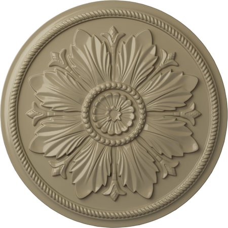 Ekena Millwork Kaya Ceiling Medallion (Fits Canopies up to 5 1/4"), Hand-Painted Gobi Desert, 23 5/8"OD x 1 1/2"P CM23KAGDF